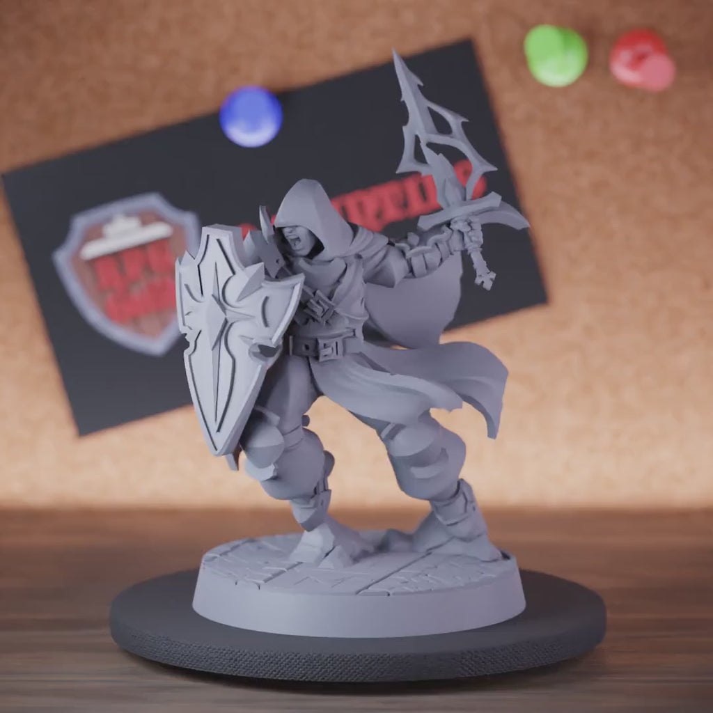 Paladin 5e | DnD Hooded Oath Redemption Paladin Miniature