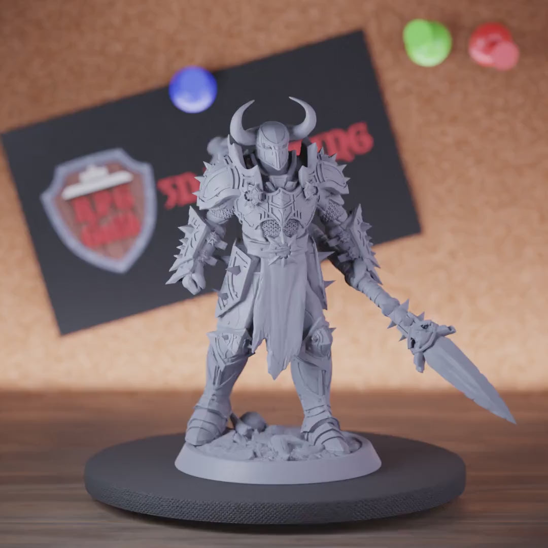Death Knight 5e | DnD Undead Spear Miniature