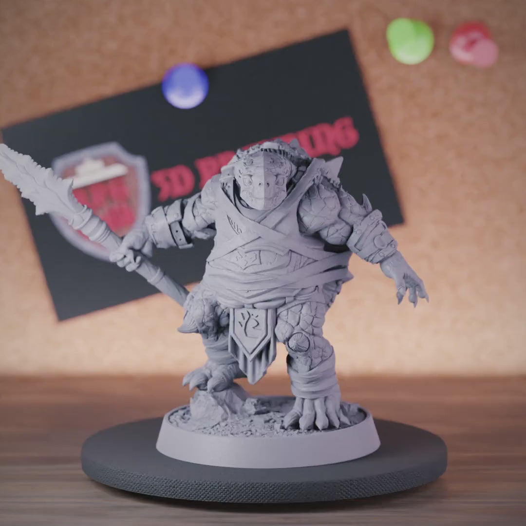 Tortle 5e | DnD Tortle Fighter Spearman Miniature