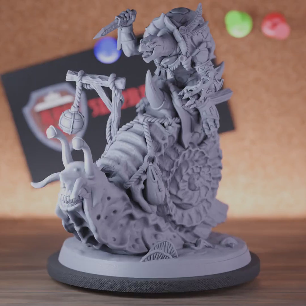 Tortle 5e | DnD Warrior Snail Rider Dagger Miniature