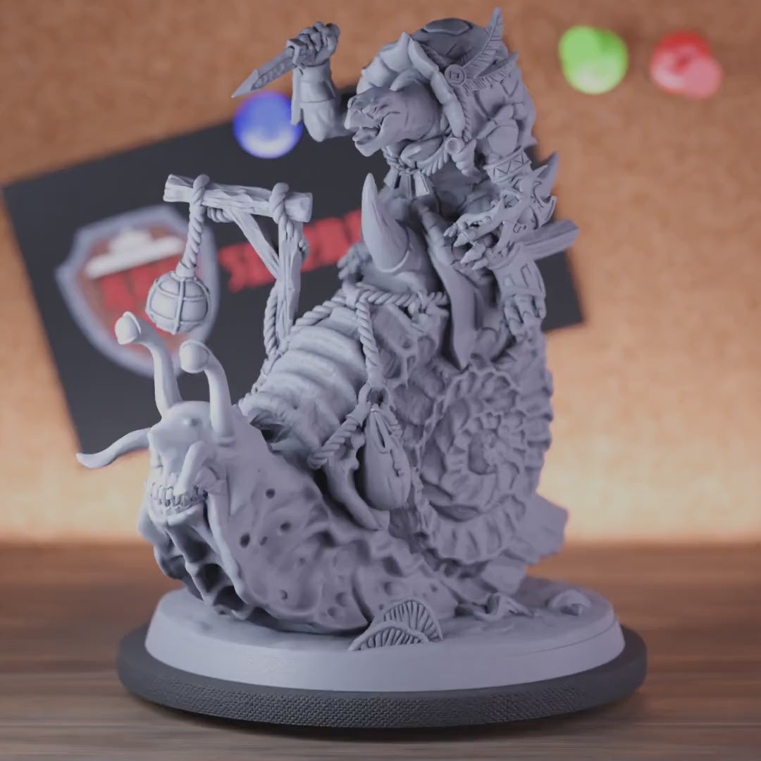 Tortle 5e | DnD Warrior Snail Rider Dagger Miniature