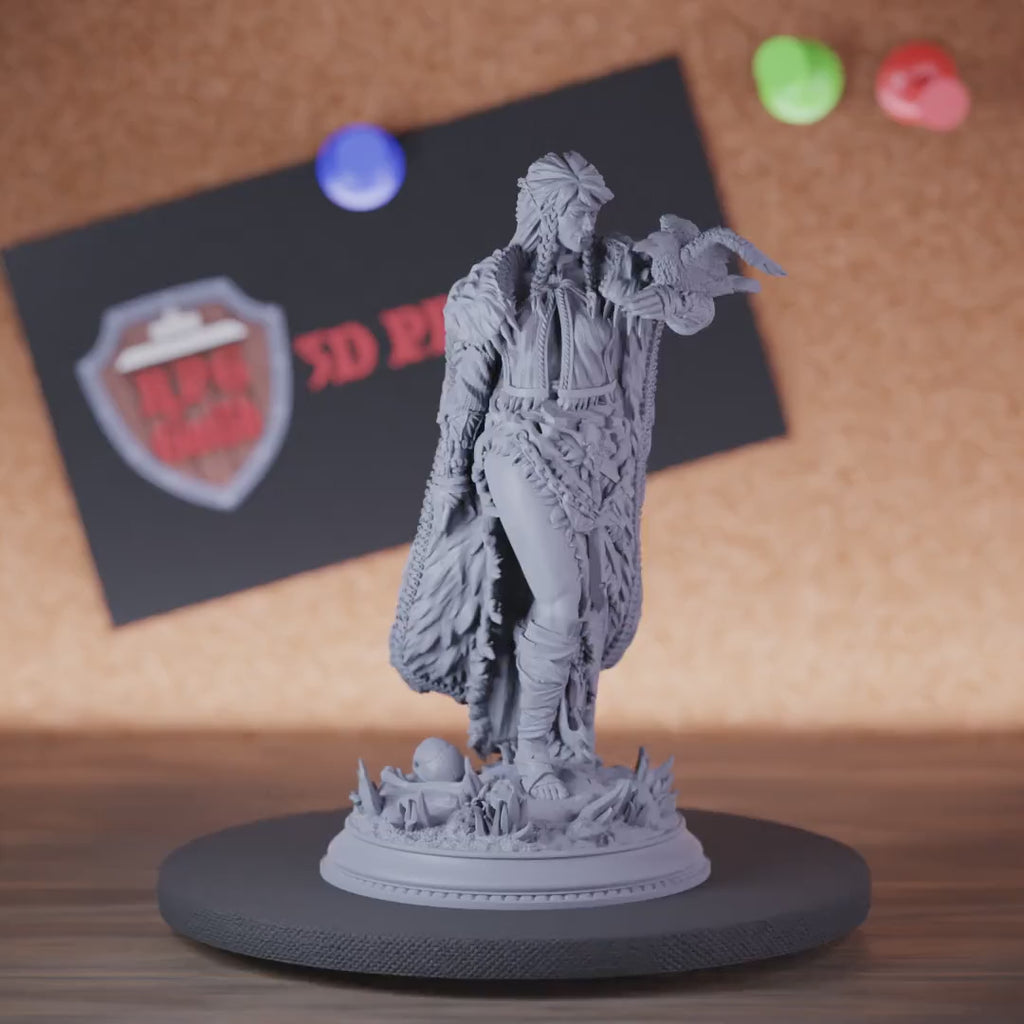 Orc 5e | DnD Female Half Orc Druid Miniature