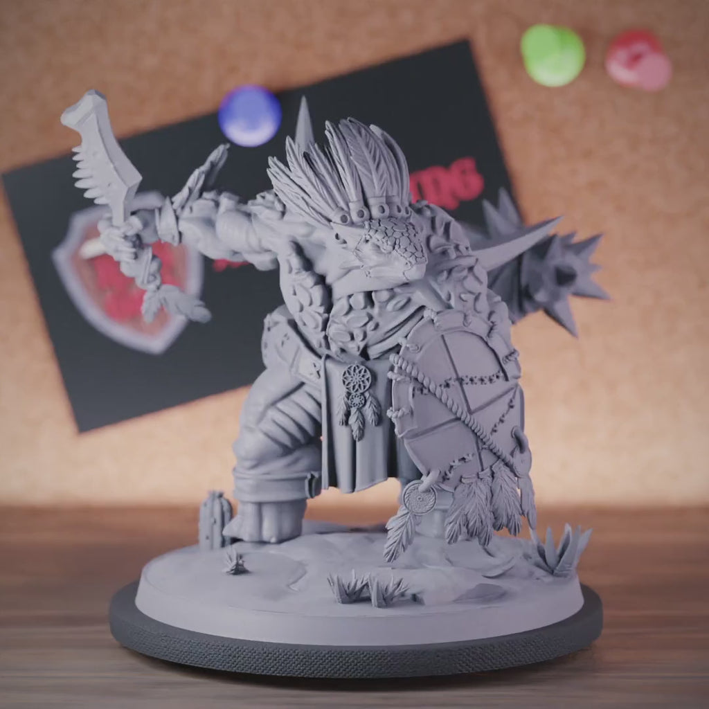Lizardfolk 5e | DnD Lizardfolk Warrior Monster Miniature