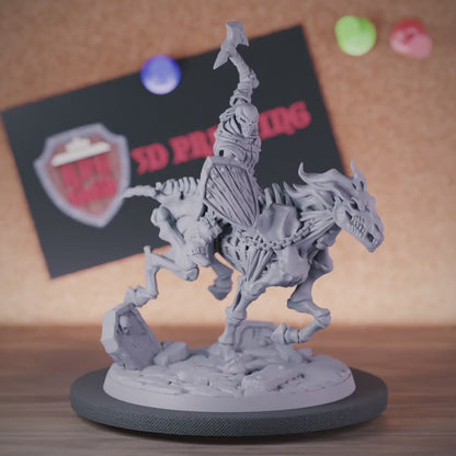 Skeleton 5e | DnD Skeleton Nightmare Warhorse Miniature