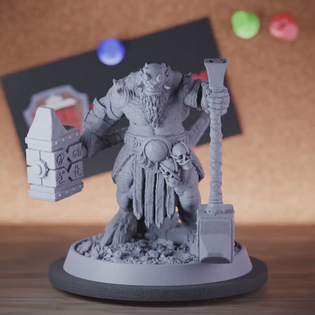 Demon 5e | DnD Demon Monster Double Hammer Miniature