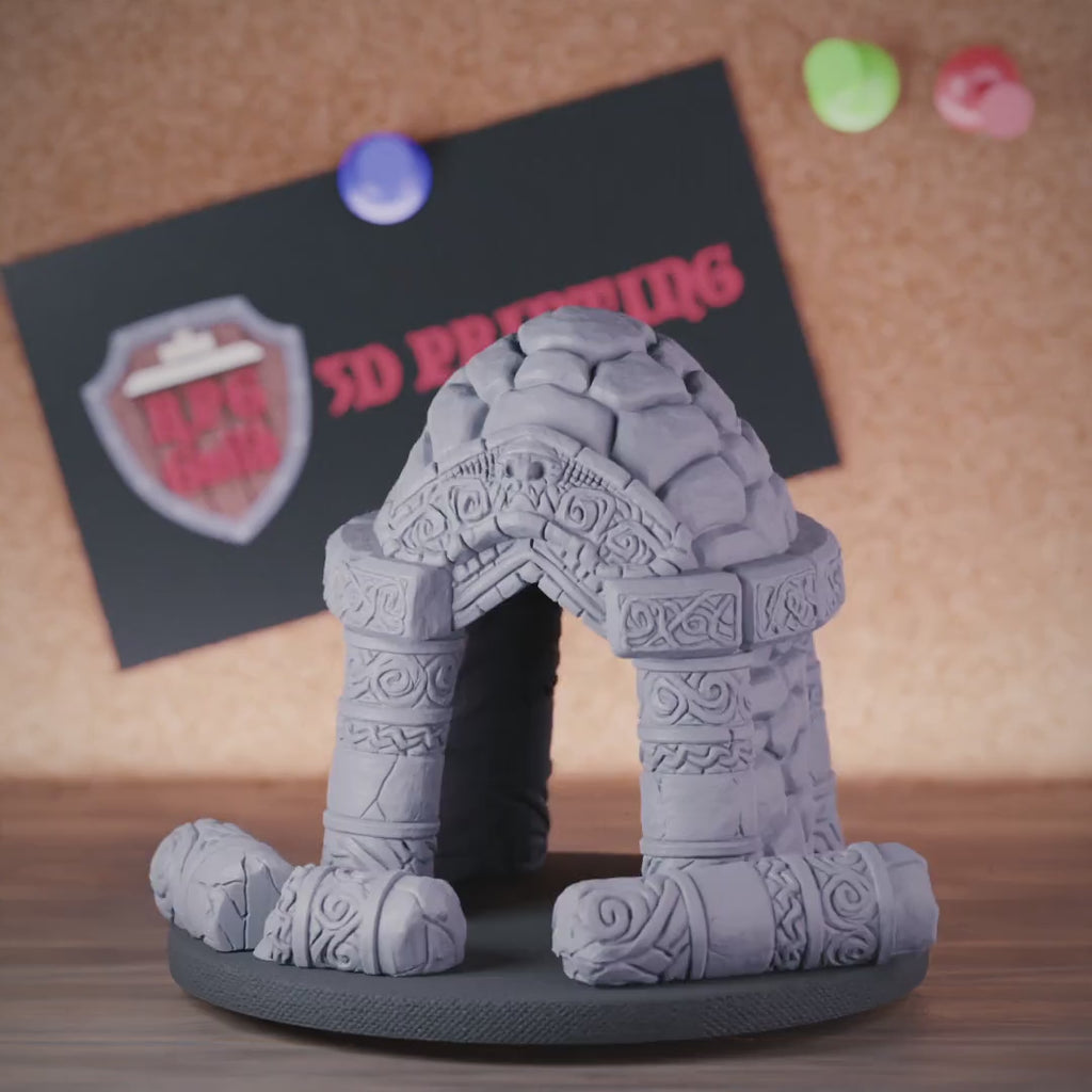 Terrain 5e | DnD Terrain Northman Shrine Miniature