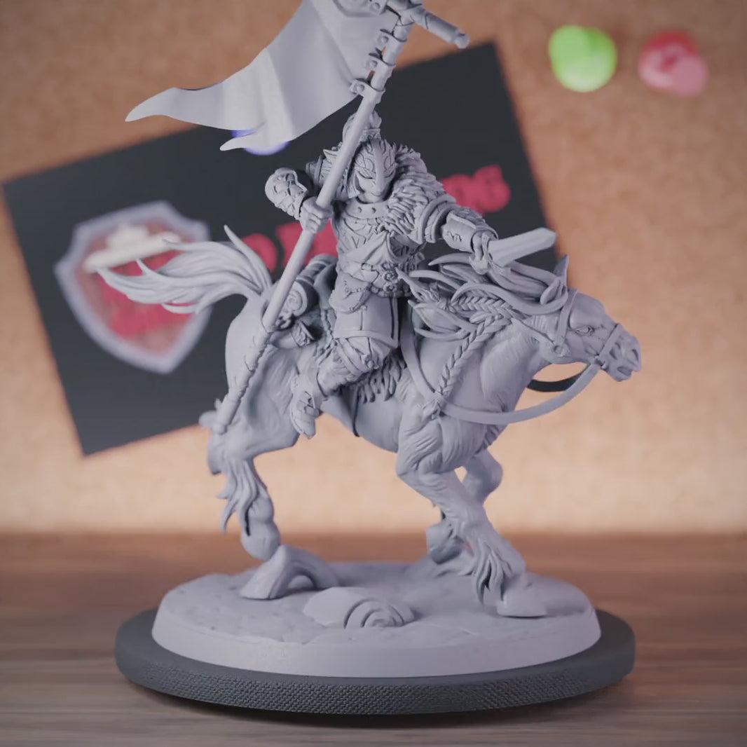 Fighter 5e | DnD Fighter Bannerman Cavalier Miniature