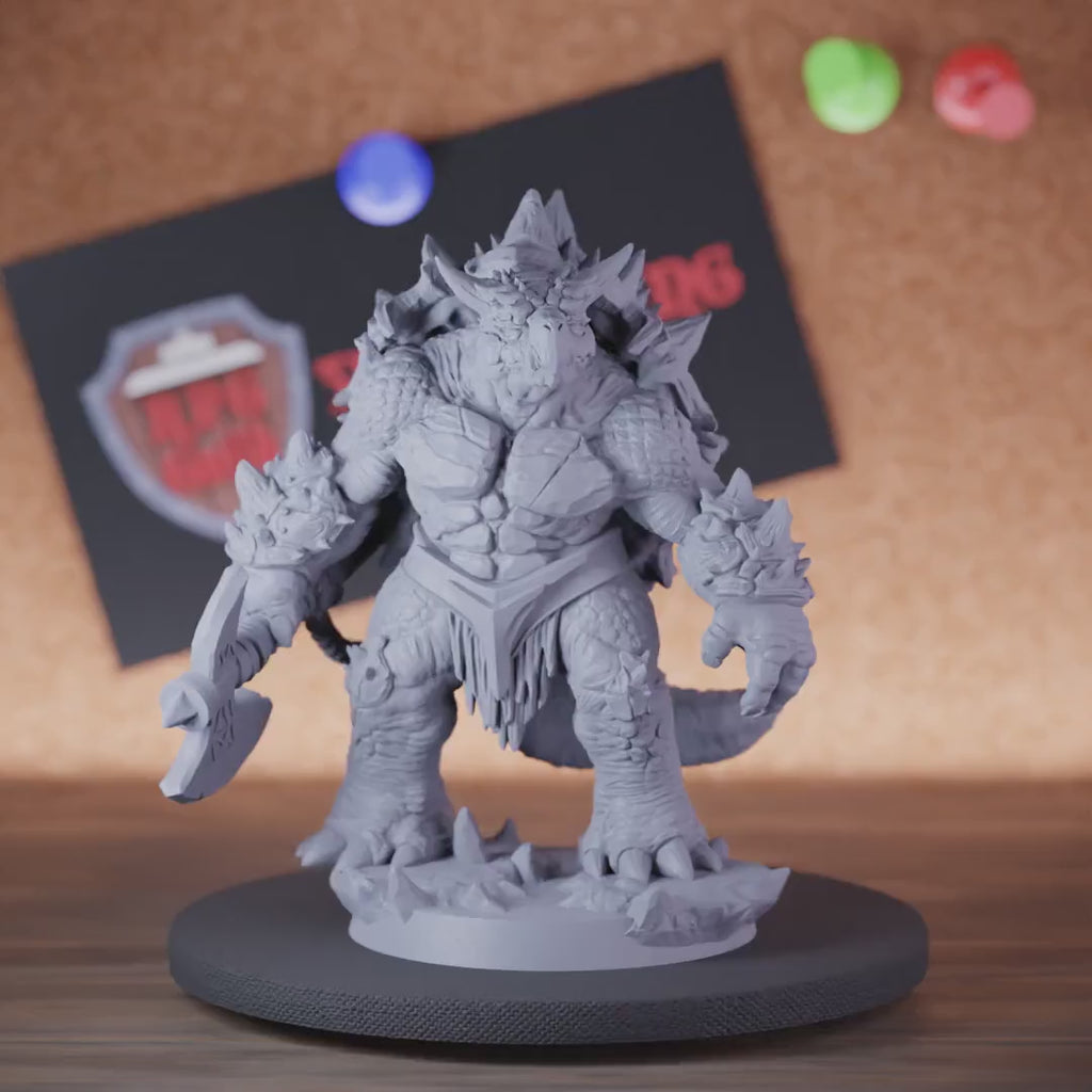 Tortle 5e | DnD Tortle Warrior Barbarian Battleaxe Miniature