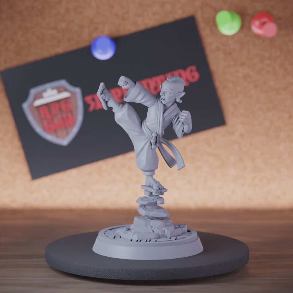 Monk 5e | DnD Gnome Open Hand Master Miniature