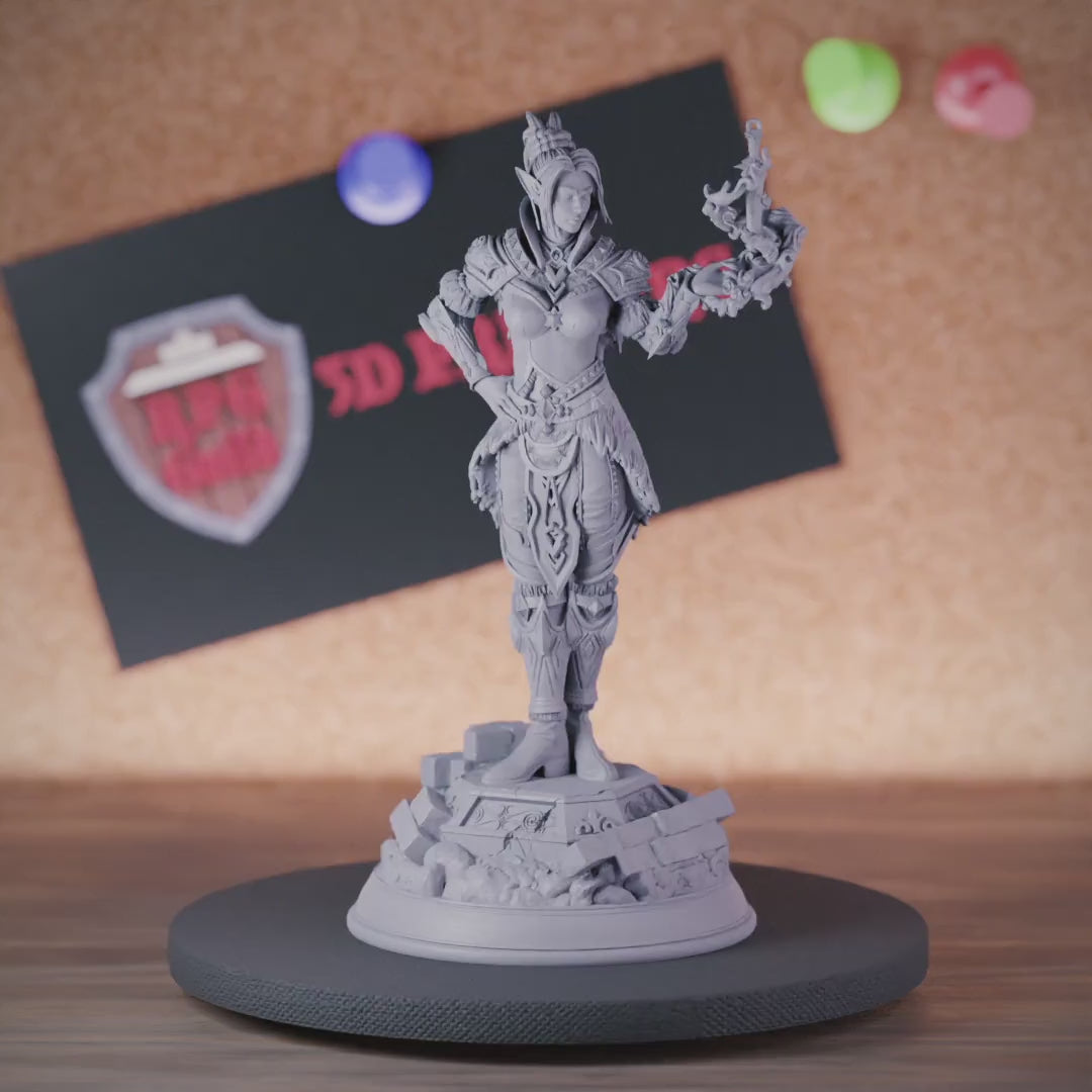 Elf 5e | DnD Elf Female Arcane Trickster Rogue Miniature