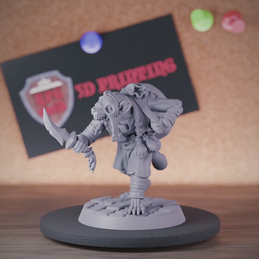 Ratman 5e | DnD Ratman Rogue Thief Miniature