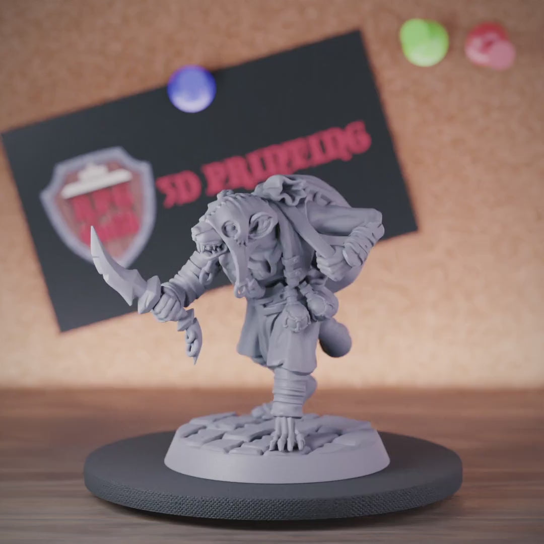 Ratman 5e | DnD Ratman Rogue Thief Miniature