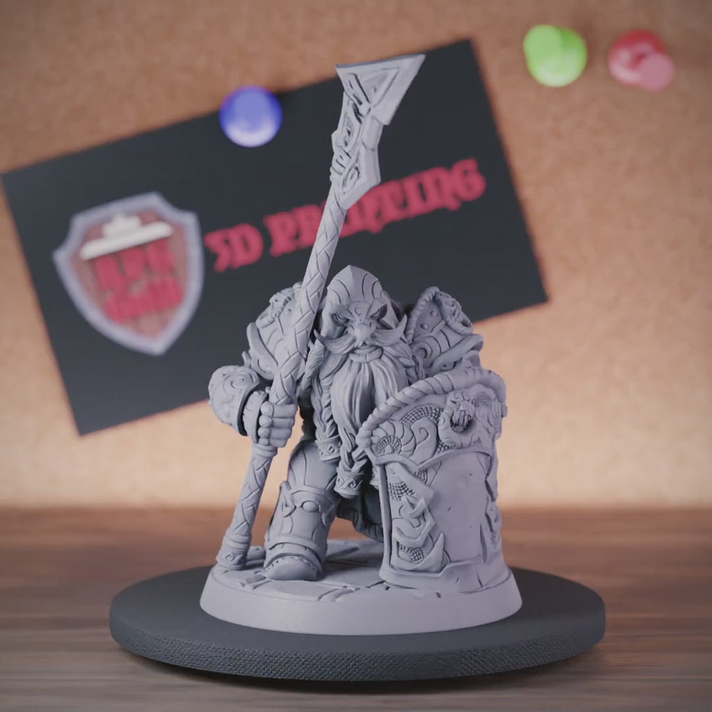 Dwarf 5e | DnD Dwarf Fighter Defender Miniature