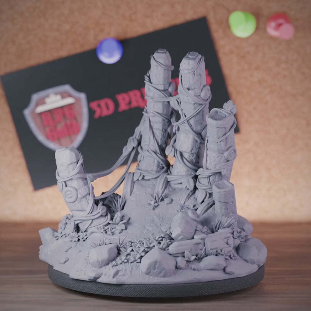 Terrain 5e | DnD Terrain Jungle Ruins Miniature