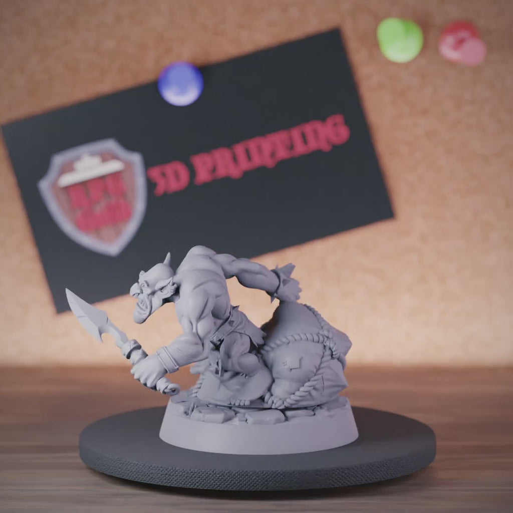Orc 5e | DnD Baby Orc Thief Miniature