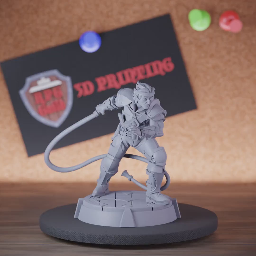 Fighter 5e | DnD Whip Fighter Human Miniature
