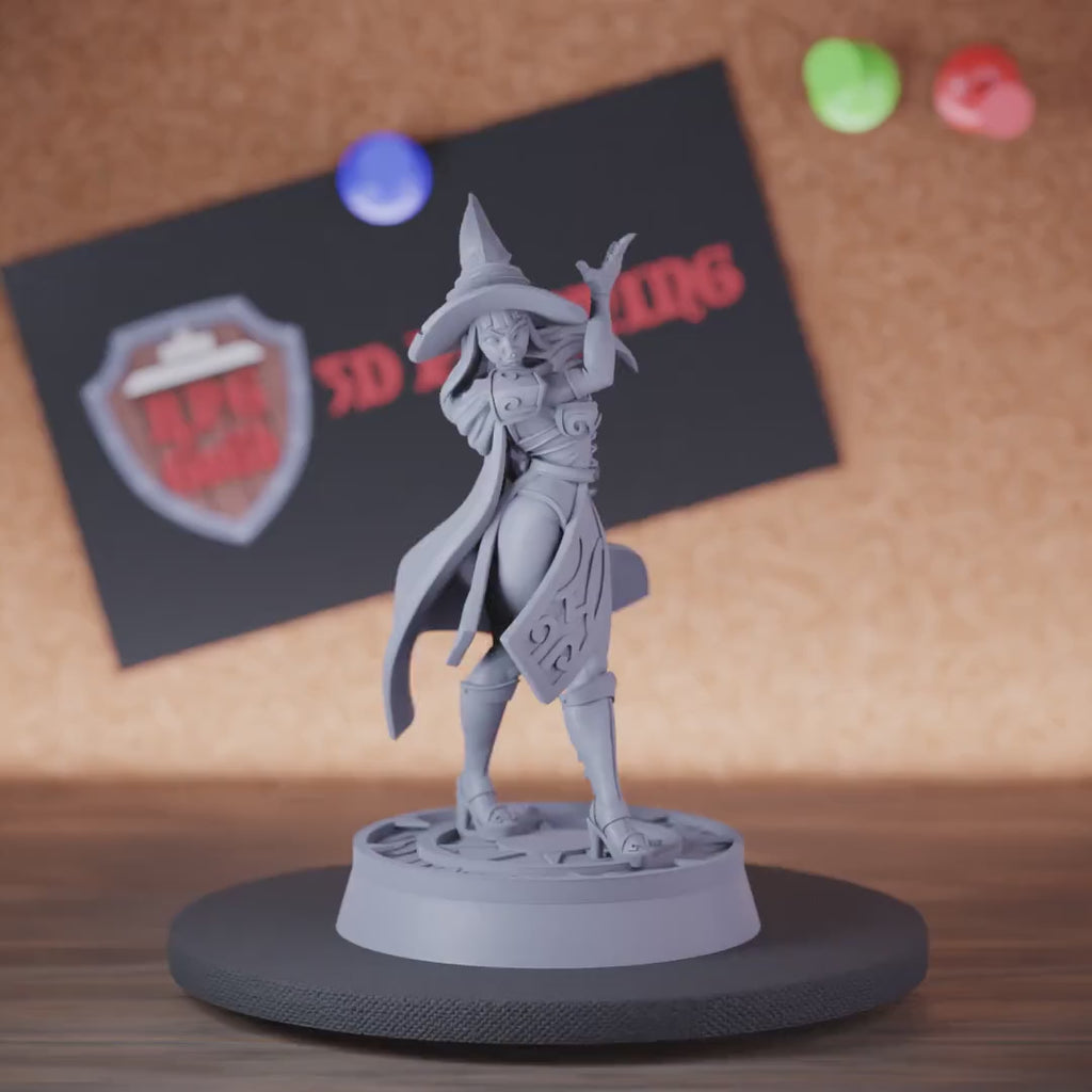 Wizard 5e | DnD Female Evoker Wizard Miniature