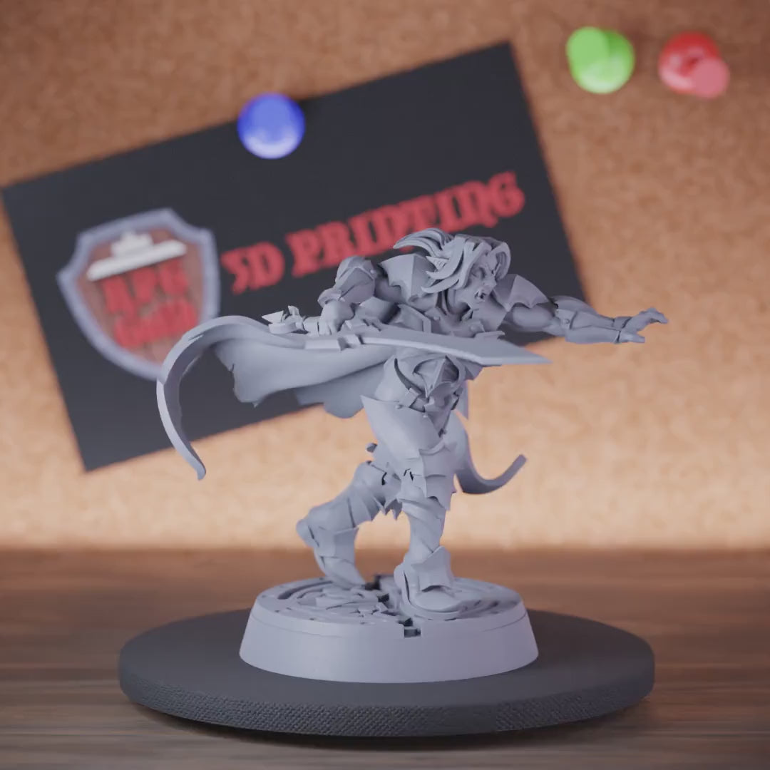 Vampire 5e | DnD Vampire Warrior Sword Miniature