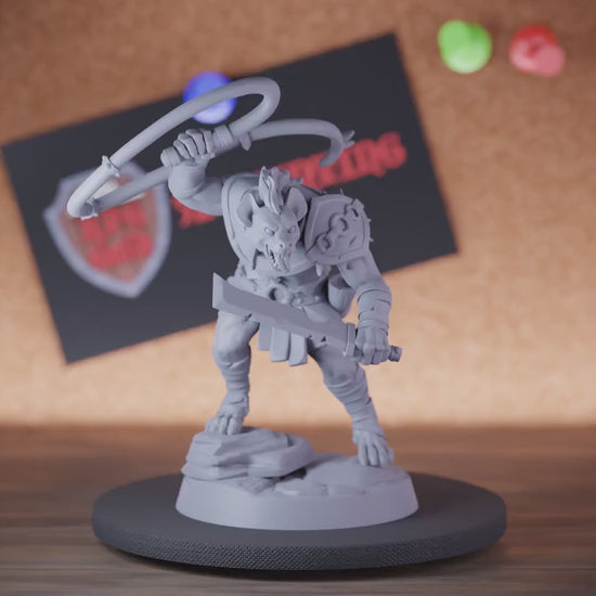 Gnoll 5e | DnD Gnoll Warrior Whip Miniature