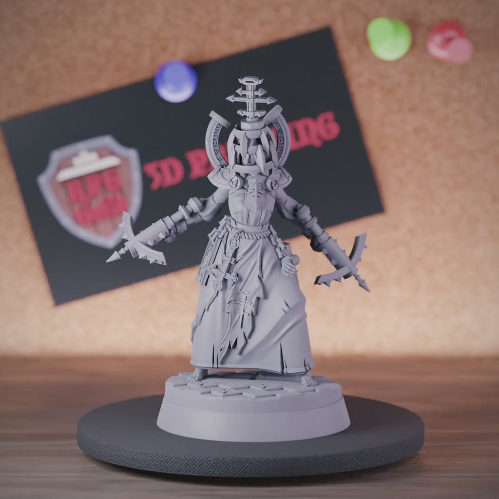 Cleric 5e | DnD Female Grave Cleric Crossbow Miniature