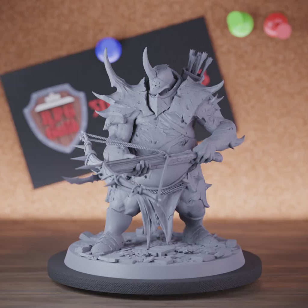 Demon 5e | DnD Demon Ogre Crossbow Warrior Miniature