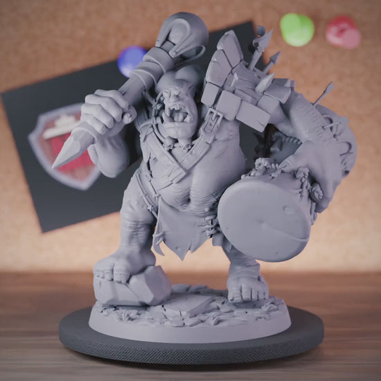 Ogre 5e | DnD Ogre Boss Drummer Miniature