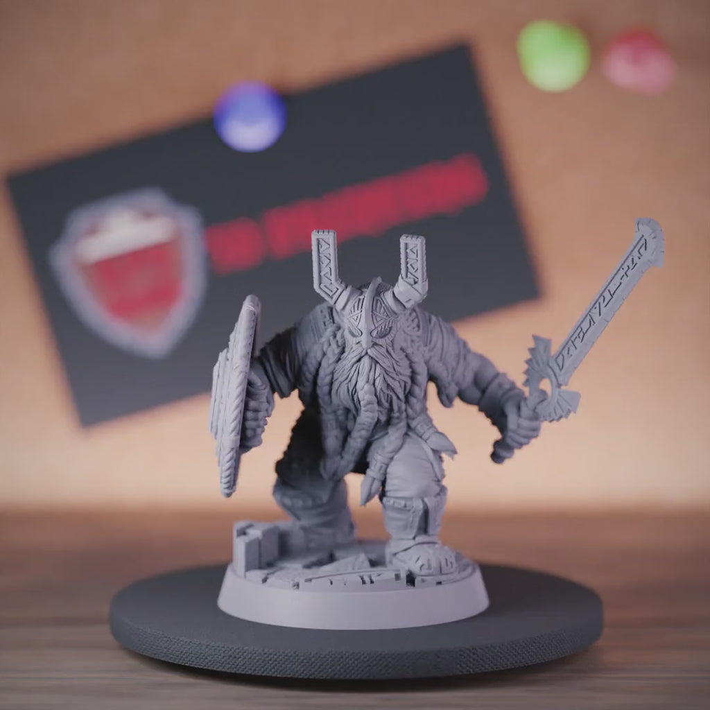 Dwarf 5e | DnD Dwarf with Sword Miniature