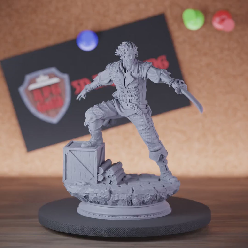 Pirat 5e | DnD Piraten-Vollstrecker-Kämpfer-Miniatur