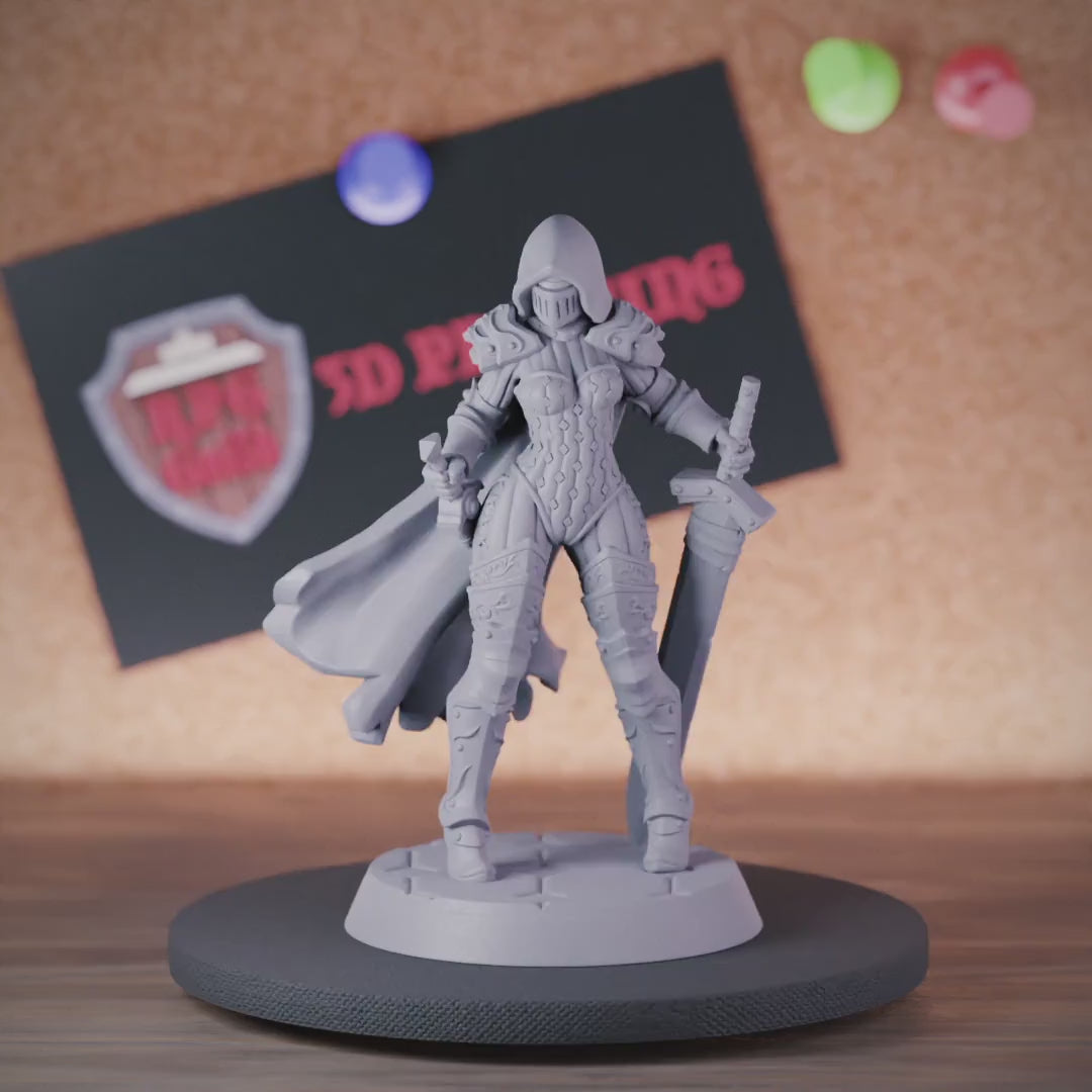 Fighter 5e | DnD Female Fighter Champion Miniature