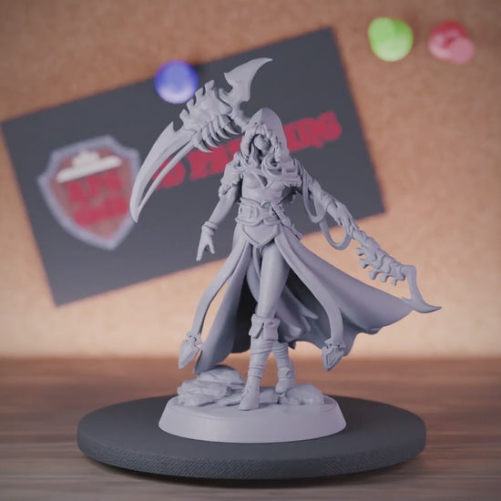 Necromancer 5E | DnD Female Necromancer Warrior Miniature