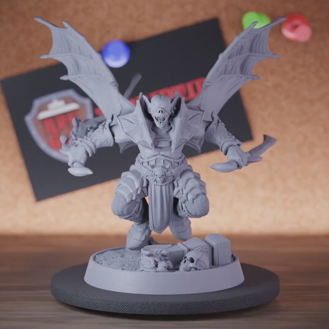 Vampire 5e | DnD Undead Winged Vampire Assassin Miniature