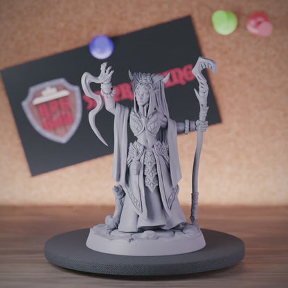 Drow 5e | DnD Drow Underdark Warlock Miniature