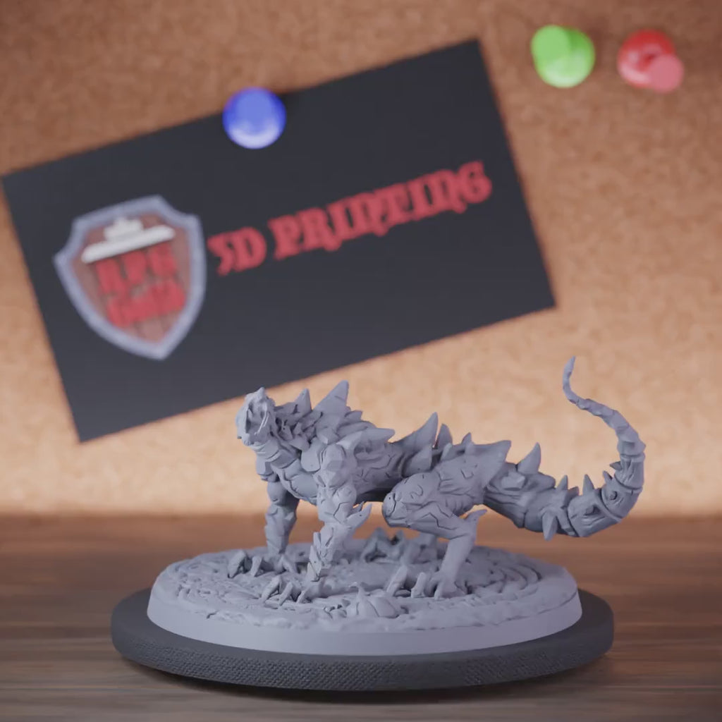 Lizard 5e | DnD Giant Stone Reptile Beast Miniature