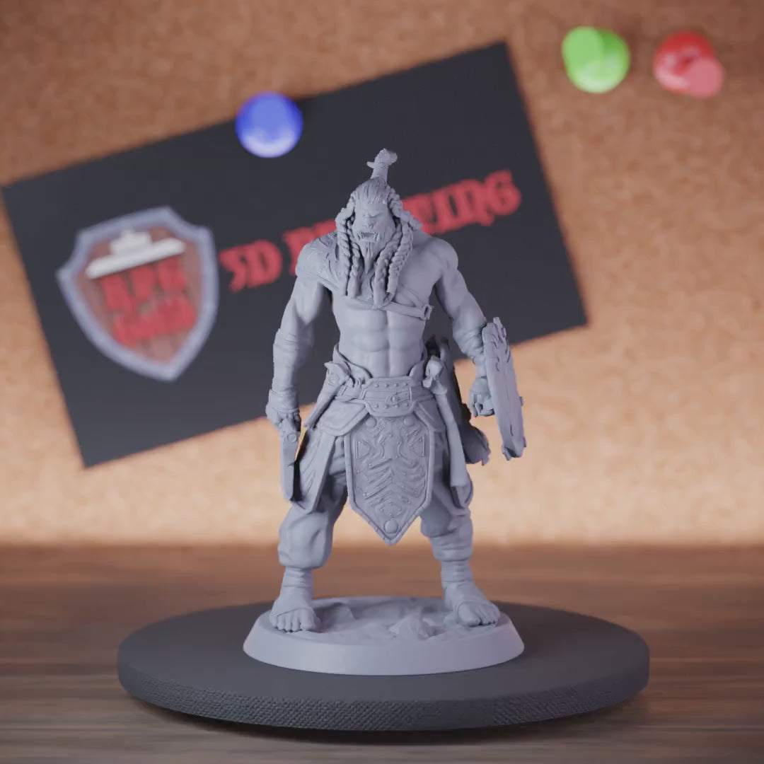 Orc 5e | DnD Orc Barbarian Warrior Battleaxe Miniature