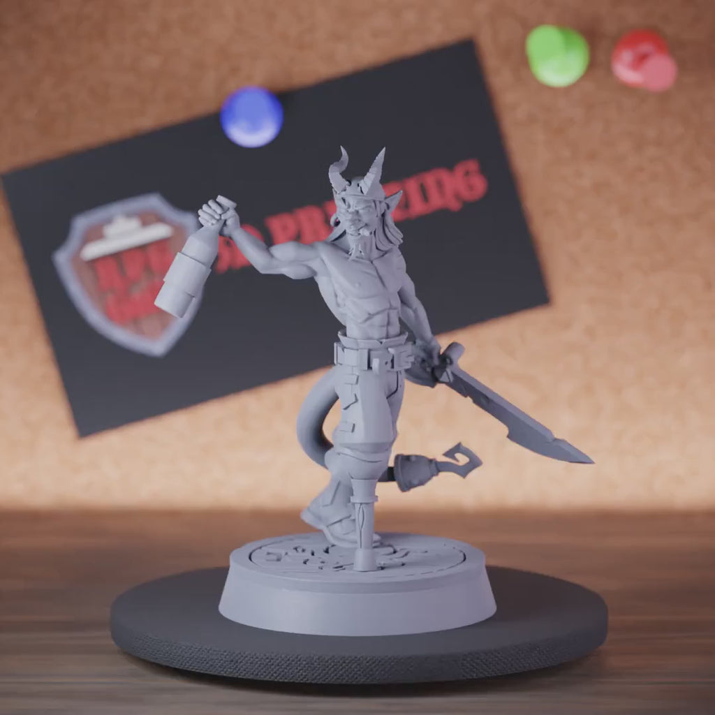 Pirate 5e | DnD Tiefling Corsair Miniature