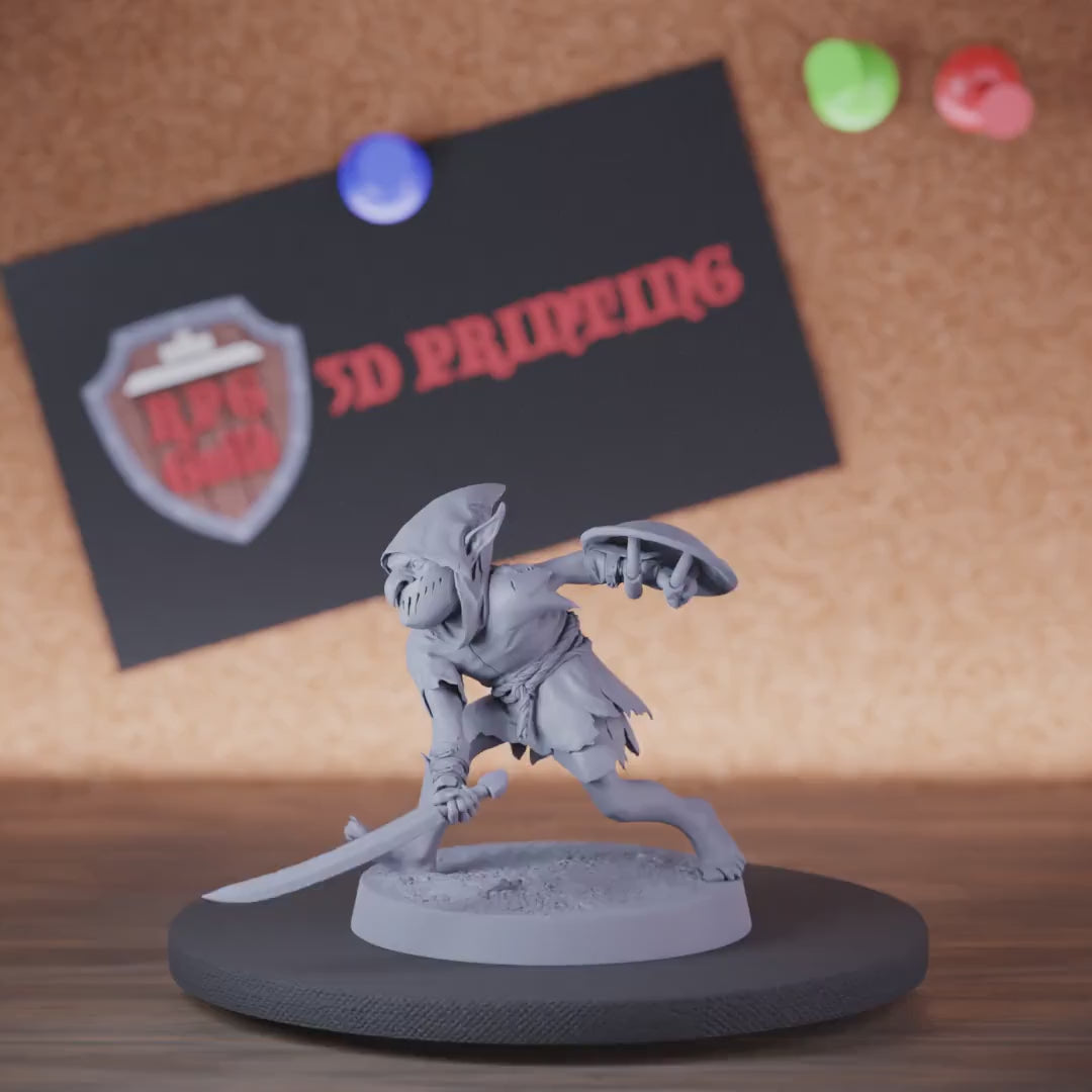 Goblin 5e | DnD Goblin Shield Slash Soldier Miniature