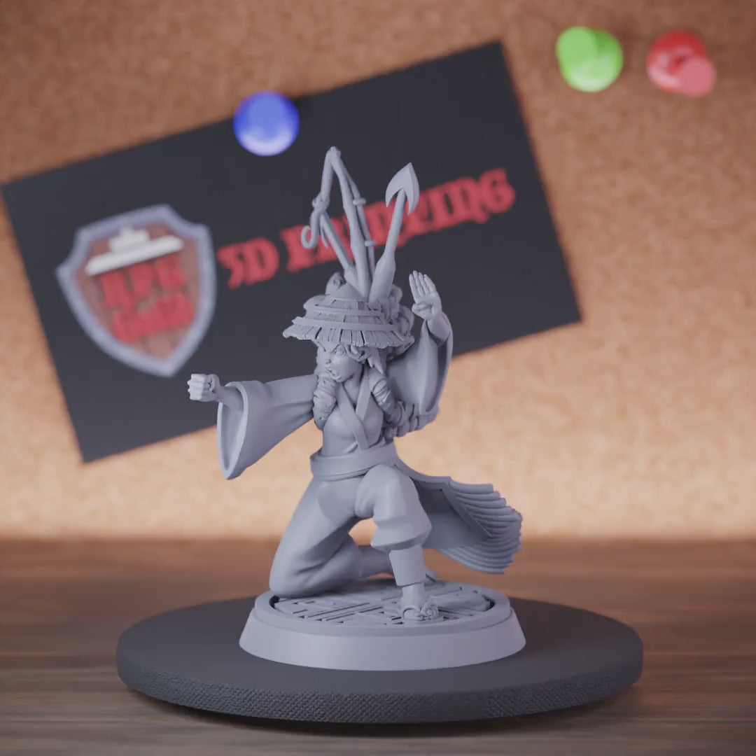 Monk 5e | DnD Female Kung Fu Master Miniature