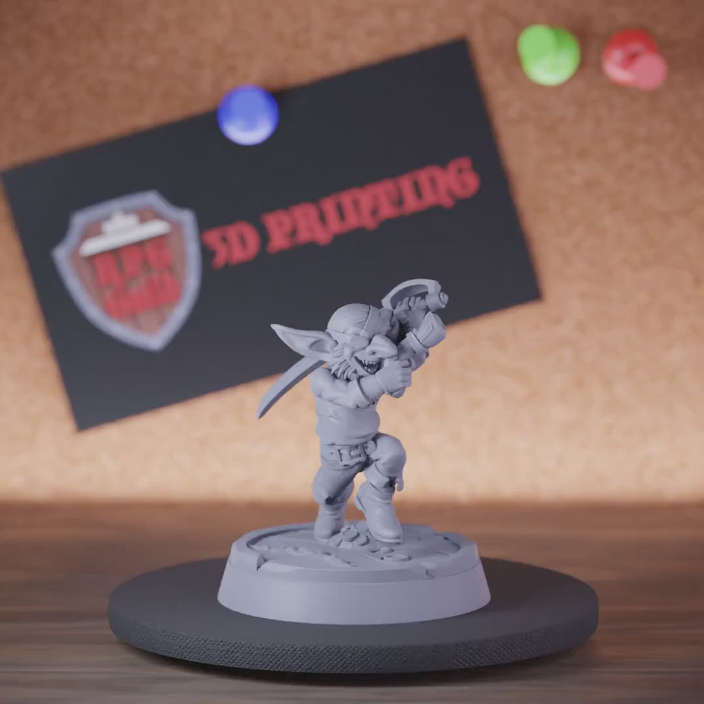 Pirat 5e | DnD Blutrünstiger Piraten-Goblin (Miniatur)