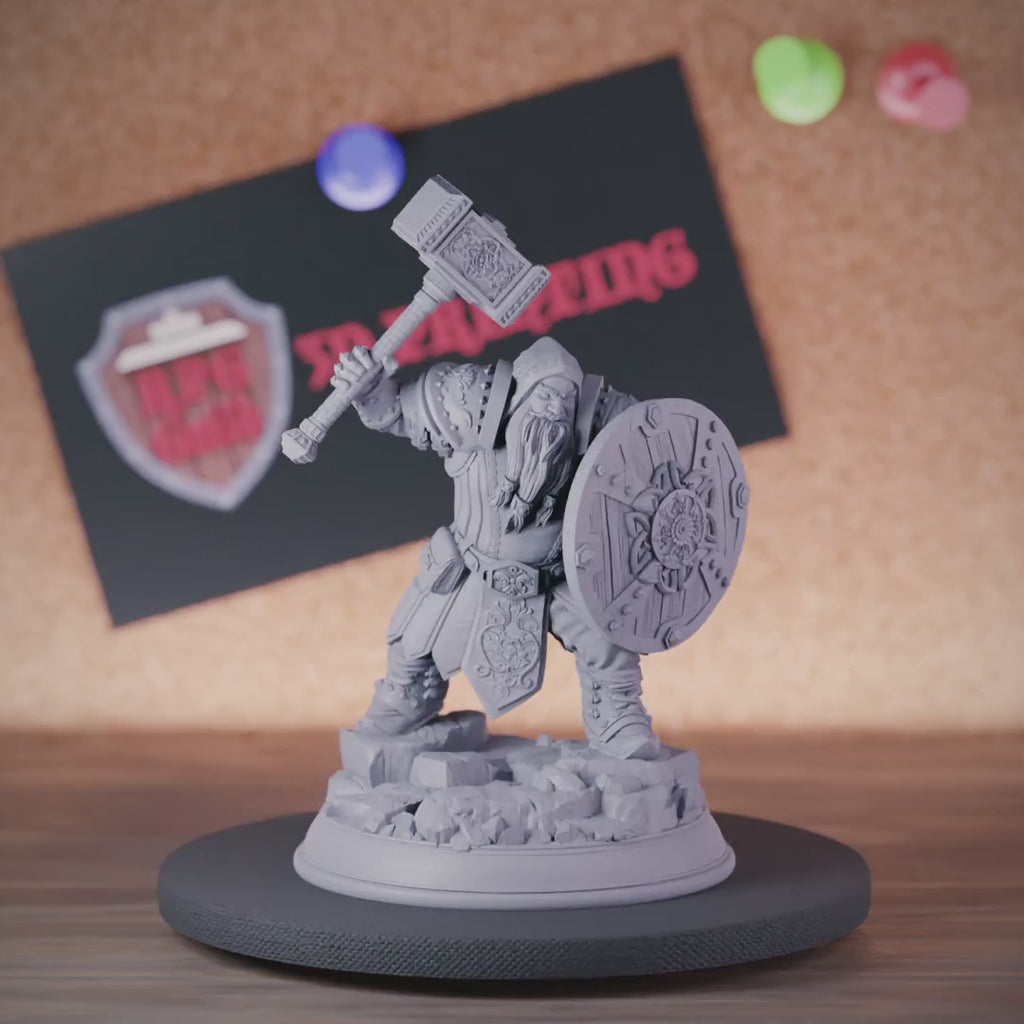 Dwarf 5e | DnD Dwarf War Domain Cleric Miniature