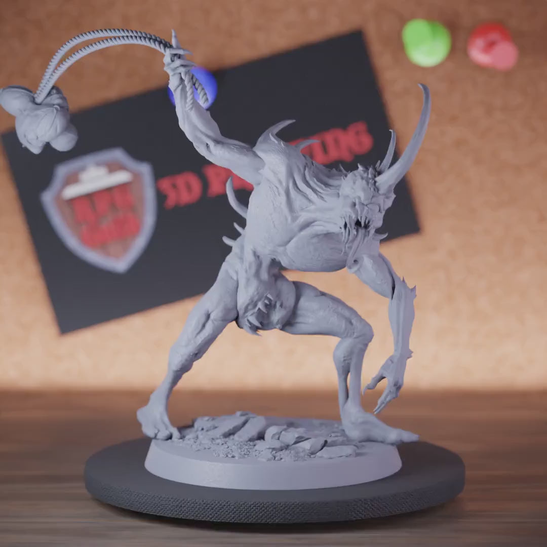 Demon 5e | DnD Demon Cyclop Head Whip Miniature