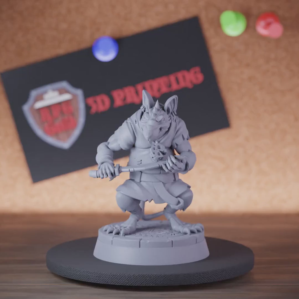 Ratmen 5e | DnD Sewer Rebel Ratmen Miniature