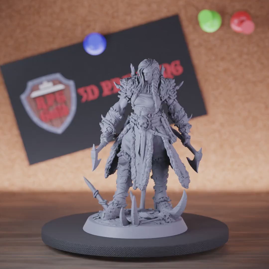 Orc 5e | DnD Female Orc Queen Miniature