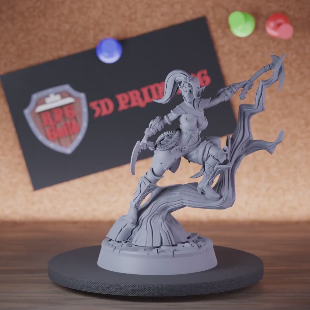 Forest Elf 5e | DnD Female Forest Defender Miniature