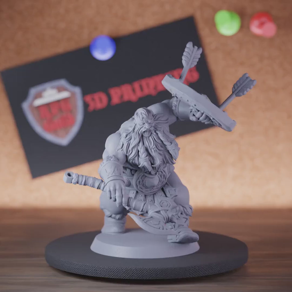 Dwarf 5e | DnD Dwarf Warrior Guard Defender Miniature