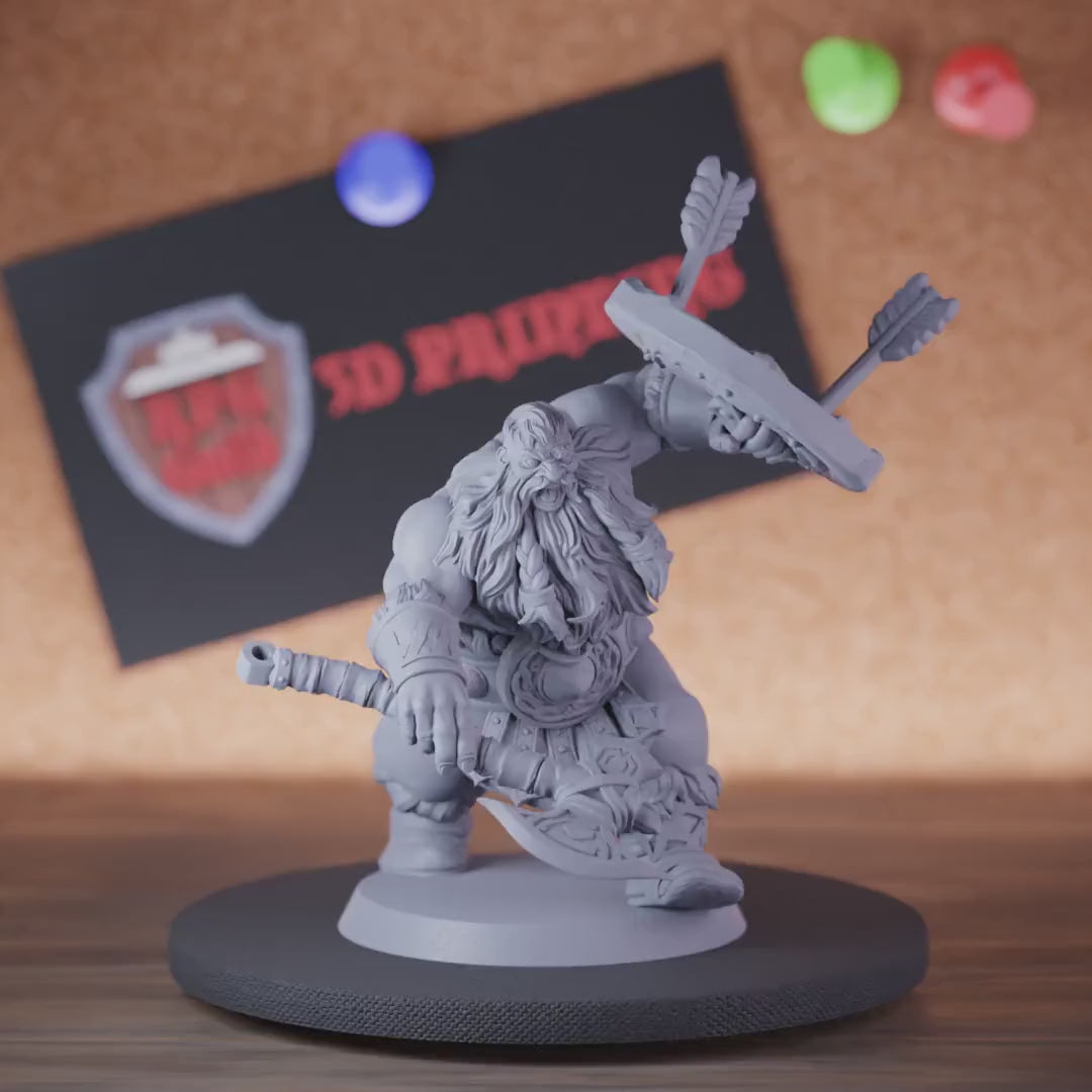 Dwarf 5e | DnD Dwarf Warrior Guard Defender Miniature