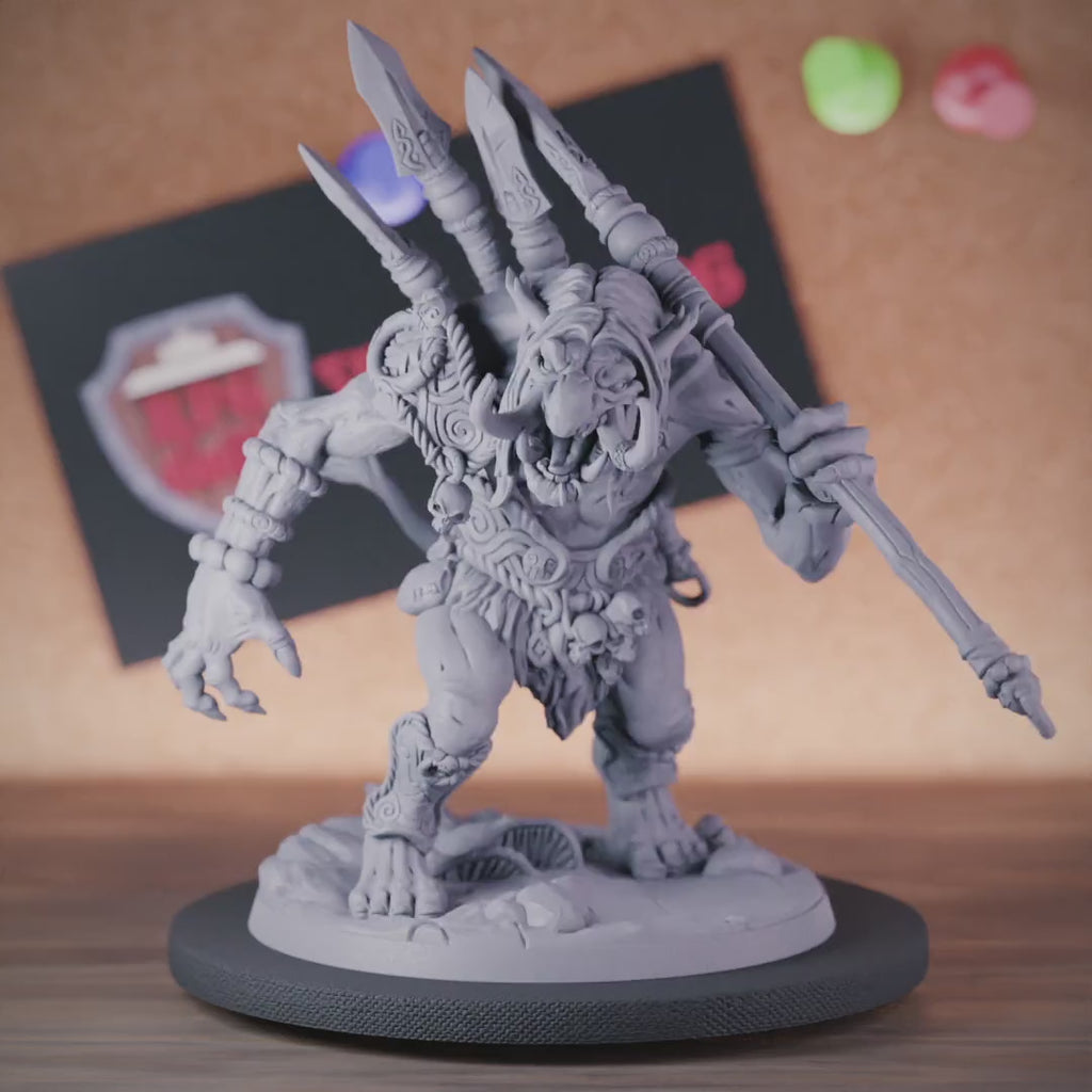 Troll 5e | DnD Troll Kämpfer Champion Miniatur 