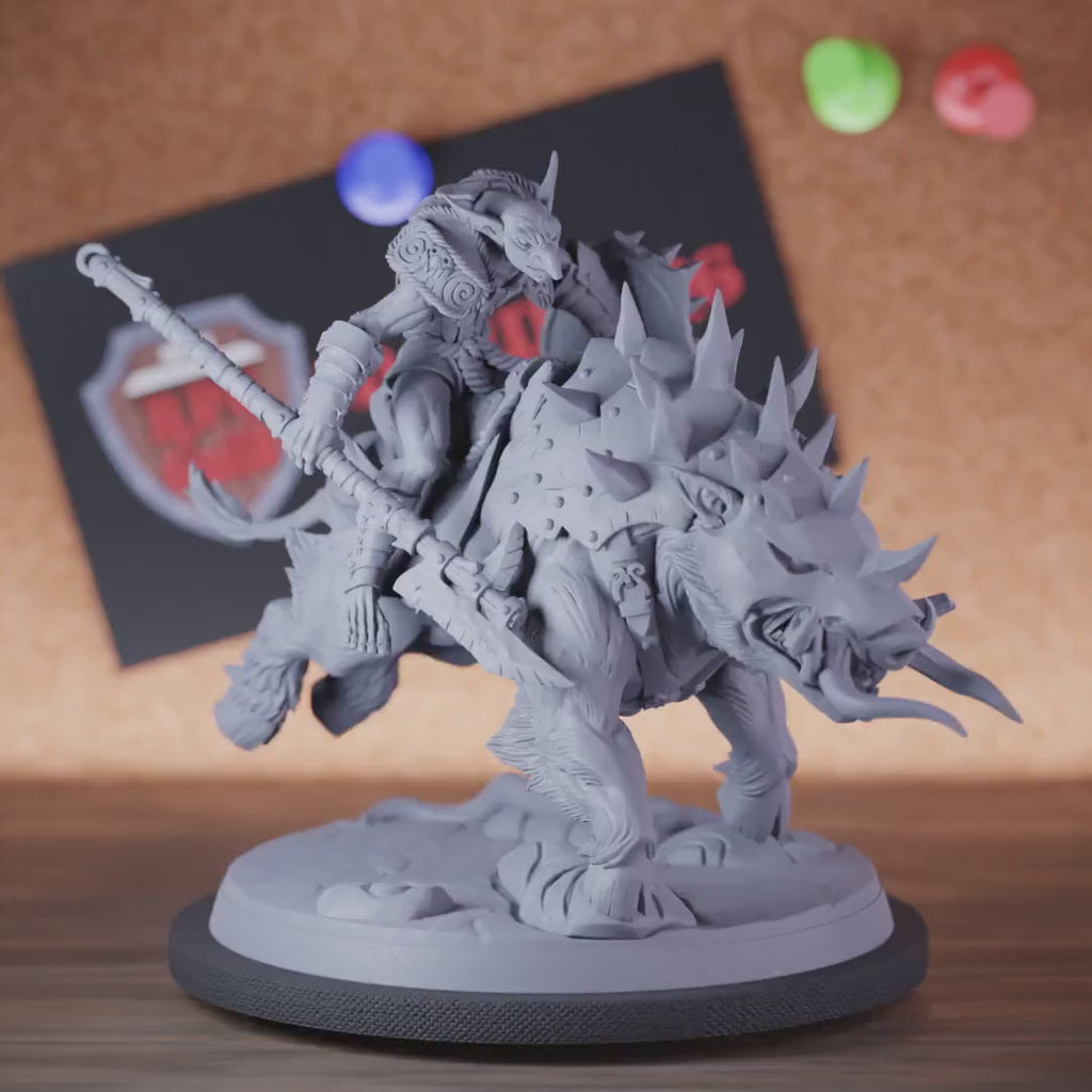 Hobgoblin 5e | DnD Hobgoblin Defender Boar Rider Miniature