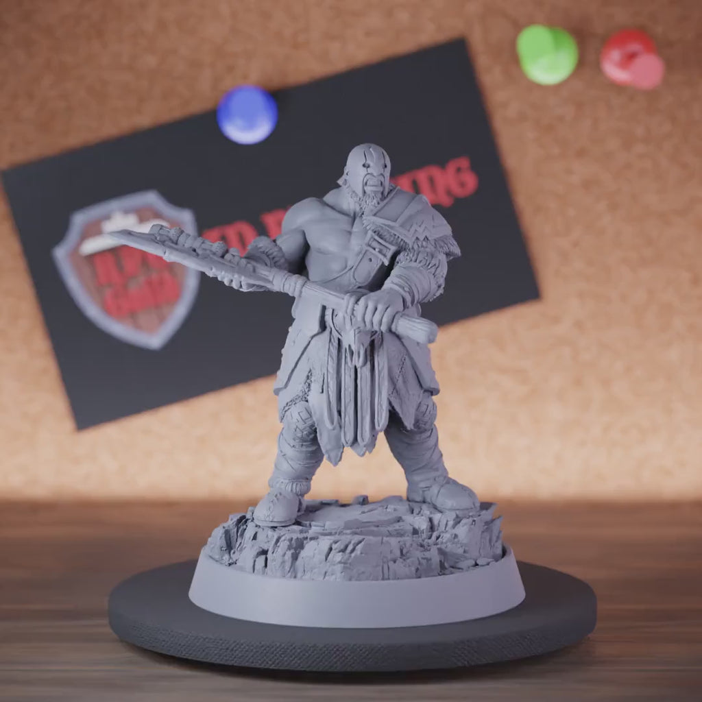 Barbarian 5e | DnD Barbarian Warrior Battleaxe Miniature
