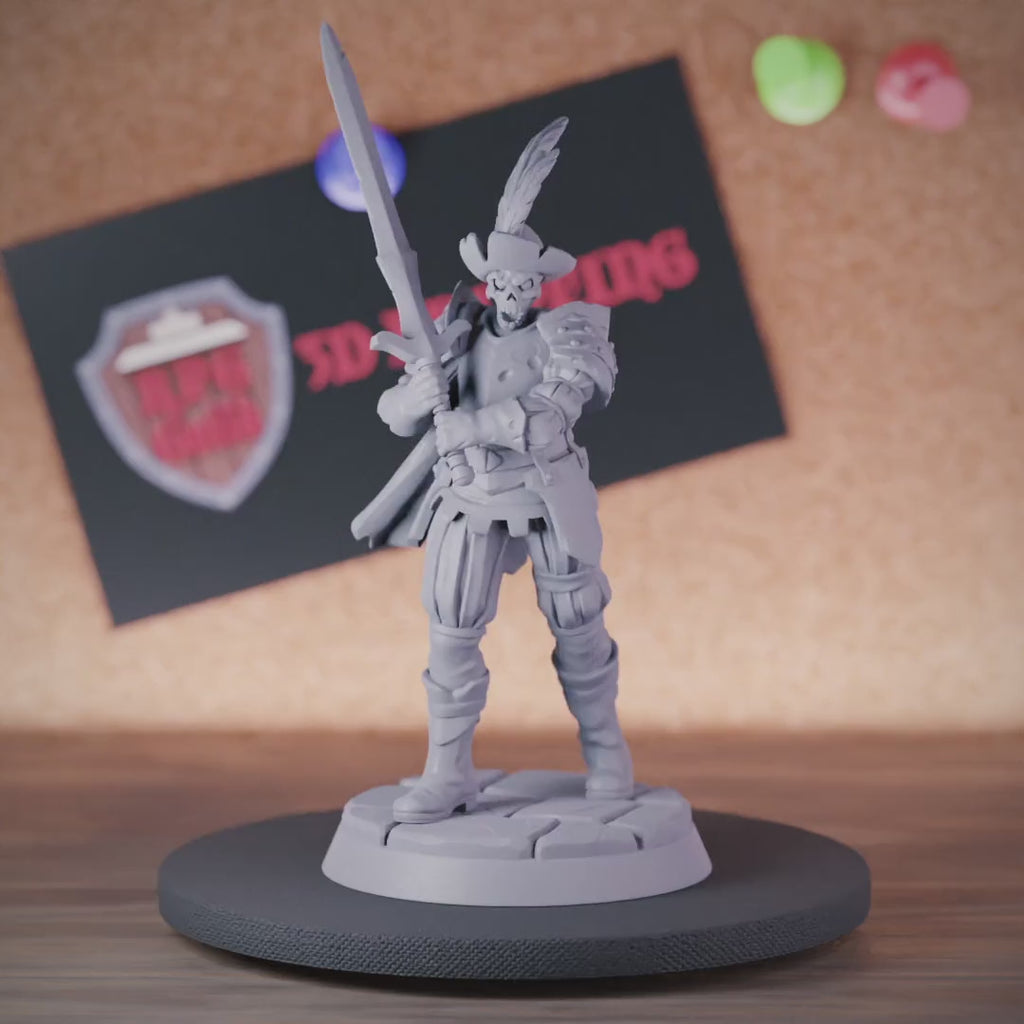 Skeleton 5e | DnD Cursed Skeleton Mercenary Miniature
