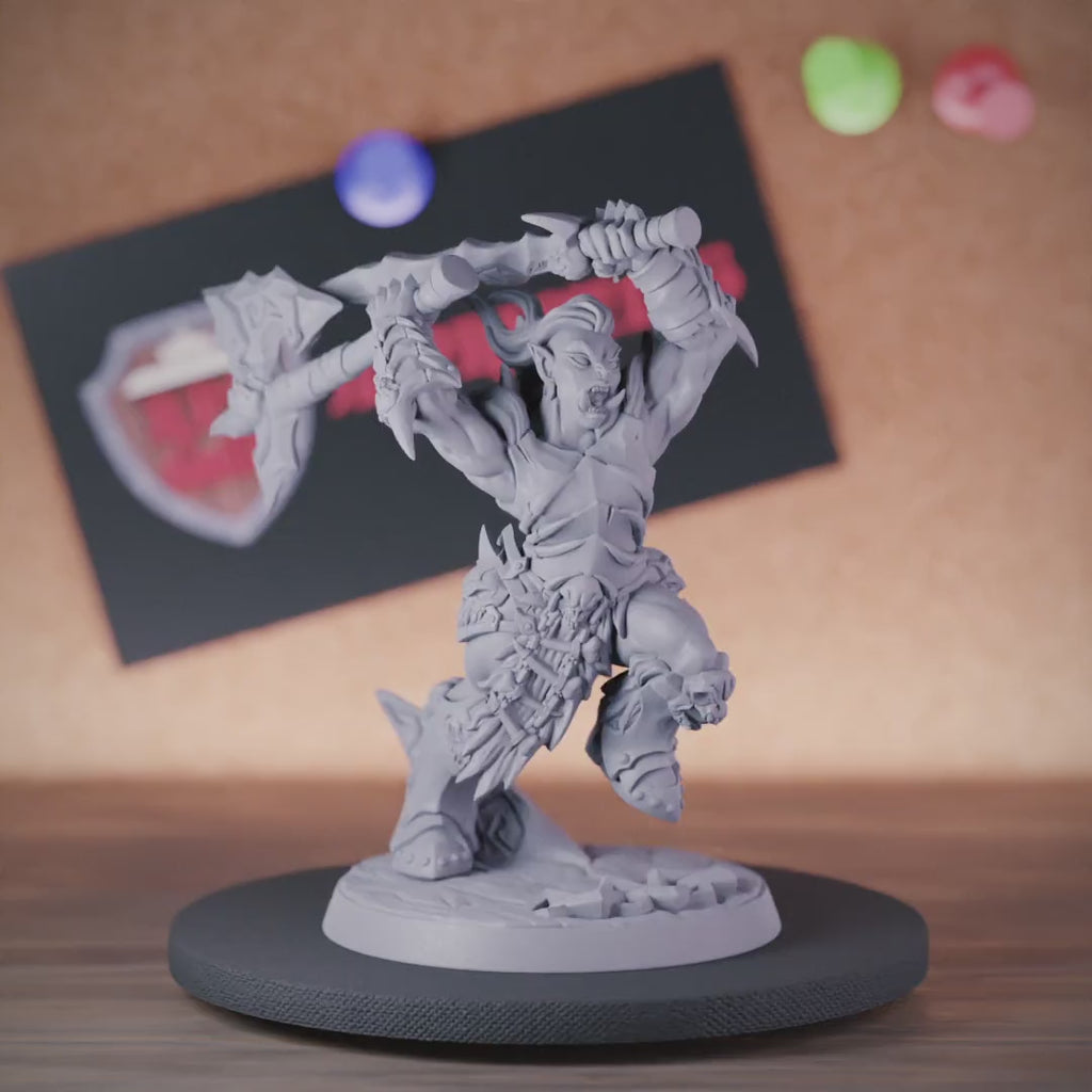 Ork 5e | DnD Weibliche Stammes-Ork-Miniatur 